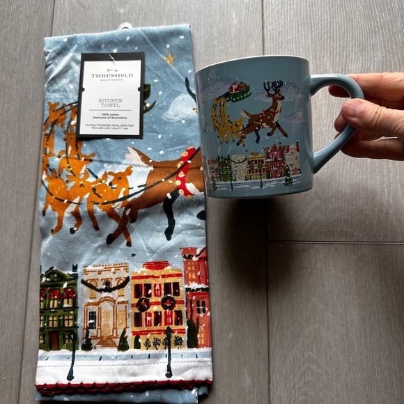 NEW Target Christmas Mug SET Matching Tea Towel 🎅🦌🎄 - Picture 3 of 7